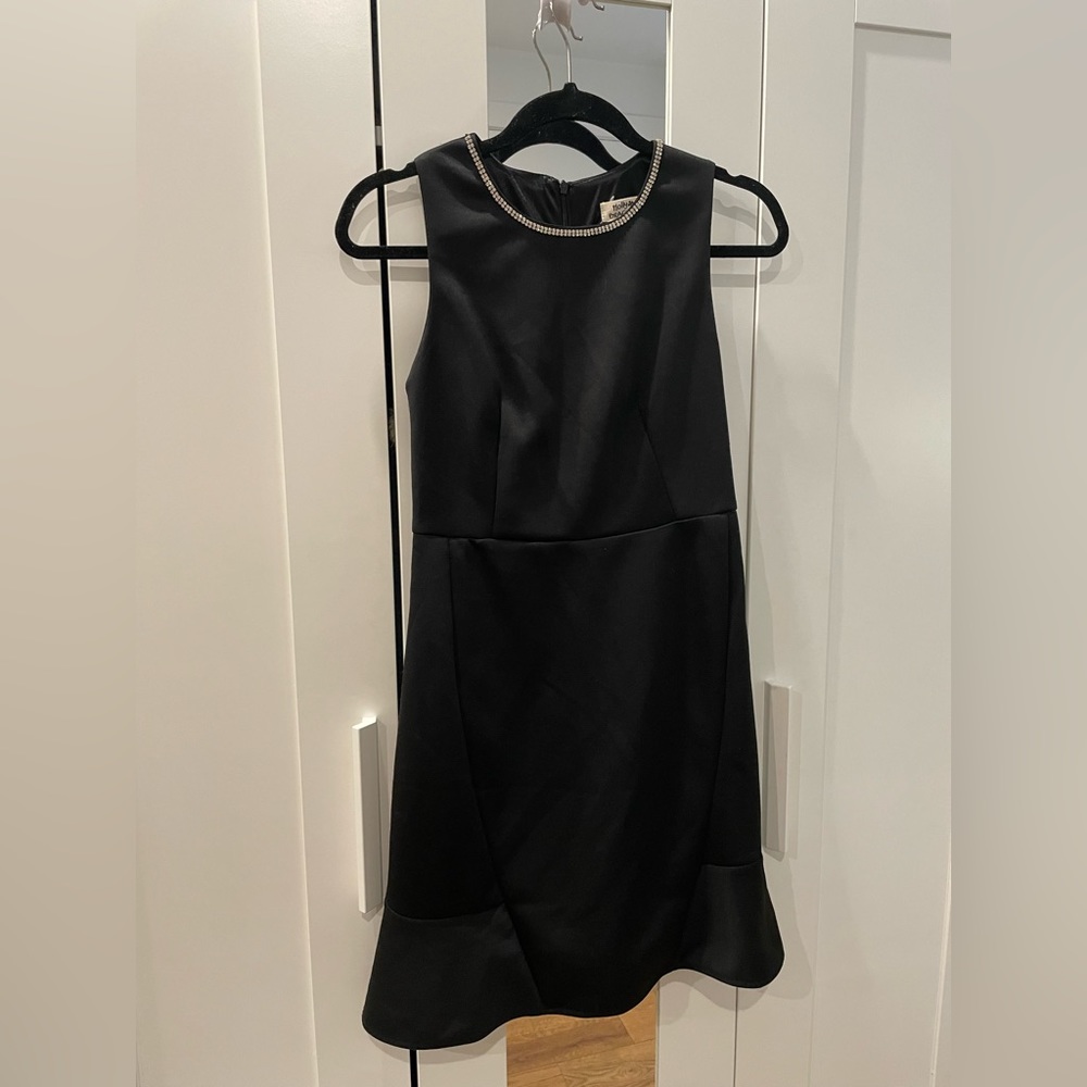 Black dress with diamanté details on collar